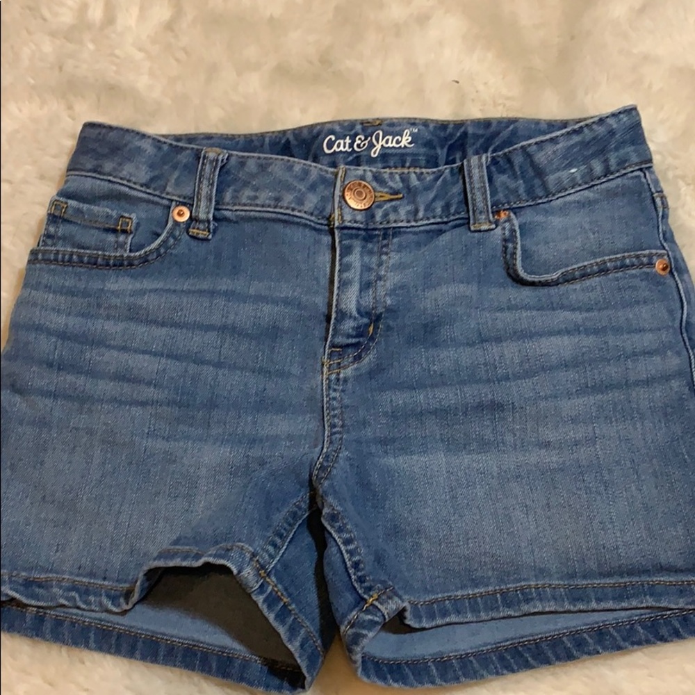 light wash shorts